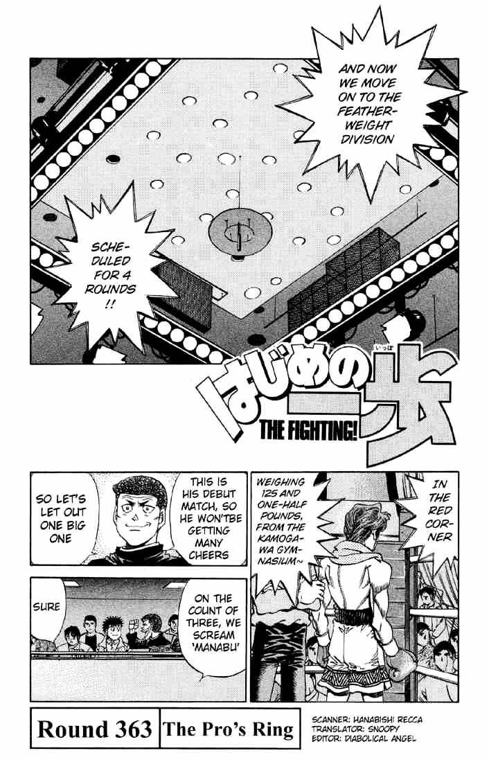 Hajime no Ippo: Fighting Spirit, Chapter 363 image 01